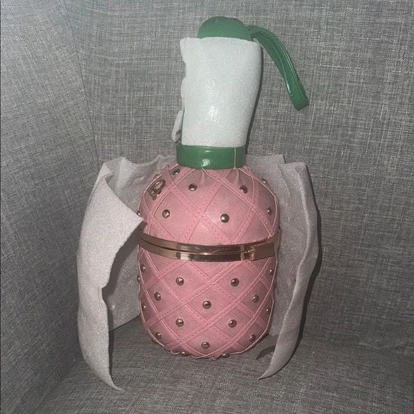 Pineapple Shaped Pink and Green Crossbody Bag - Picture 4 of 7